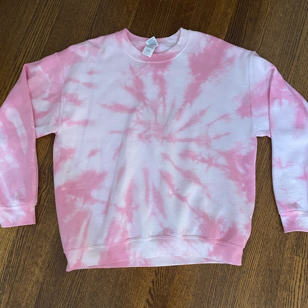 Light Pink Tie Dye Crewneck - Picture 2 of 5